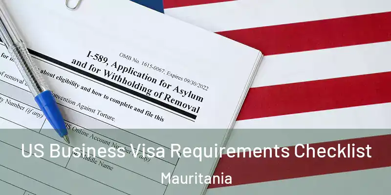  US Business Visa Requirements Checklist Mauritania